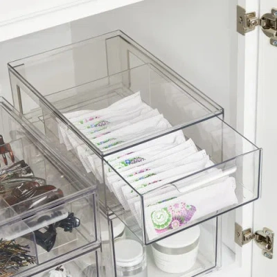 Idesign Stackable Storage Drawer In Transparent