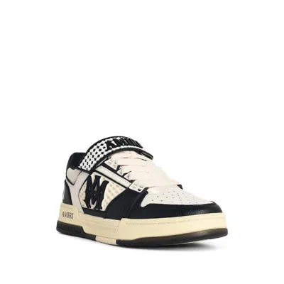 Amiri Men Two-tone Leather And Mesh Ma Skyline Sneakers In Black