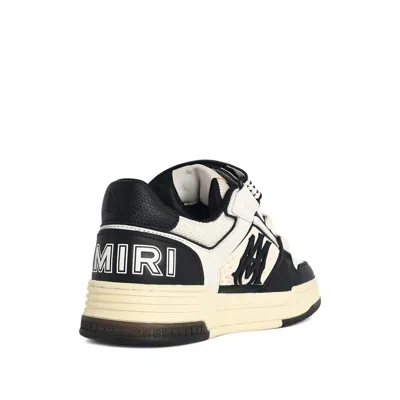 Amiri Men Two-tone Leather And Mesh Ma Skyline Sneakers In Black