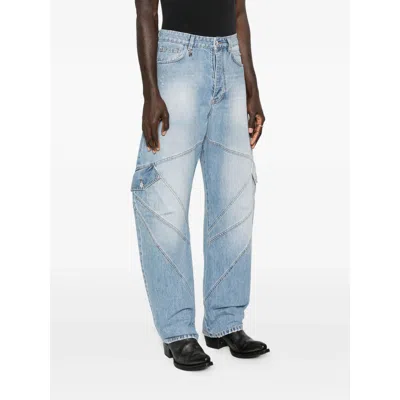 Amiri Blue Cargo Jeans In Blue