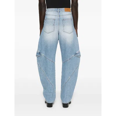 Amiri Blue Cargo Jeans In Blue