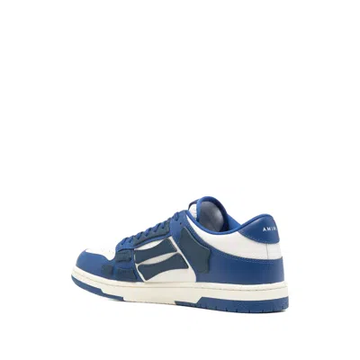 Amiri Perforated Detailing Lace-up Sneakers For Men In Blue