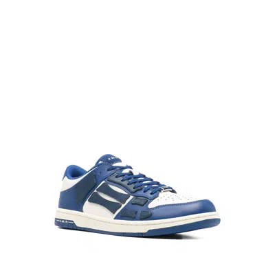 Amiri Perforated Detailing Lace-up Sneakers For Men In Blue