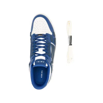 Amiri Perforated Detailing Lace-up Sneakers For Men In Blue