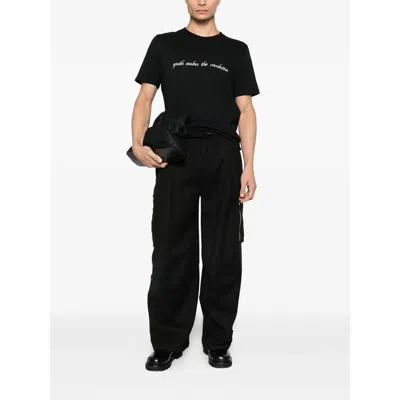 Ann Demeulemeester Printed T-shirt In Black
