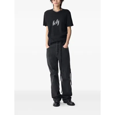 Ann Demeulemeester Baptist Printed Standard Fit T-shirt In Multicolor