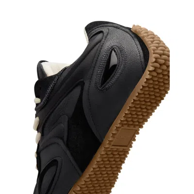 Axel Arigato Slow Runner Black Sneaker With Insert Design And Grooved Sole In Leather And Suede Woman