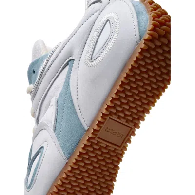 Axel Arigato Slow Runner Perforated Suede Sneakers In White
