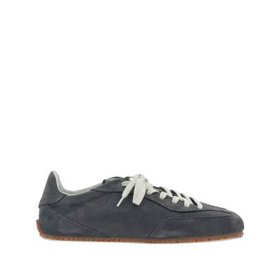 Axel Arigato Daze Runner Grey Sneaker With Logo On The Tongue And Grooved Sole In Suede Man In Gray