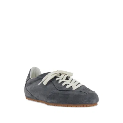 Axel Arigato Daze Runner Grey Sneaker With Logo On The Tongue And Grooved Sole In Suede Man In Gray