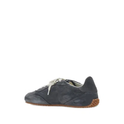 Axel Arigato Daze Runner Grey Sneaker With Logo On The Tongue And Grooved Sole In Suede Man In Gray
