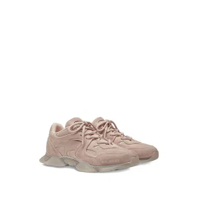 Axel Arigato Suede Panelled Lace-up Sneakers In Pink