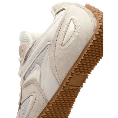 Axel Arigato Slow Runner White And Beige Sneaker With Mesh Inserts And Grooved Sole In Leather And Fabric Woman
