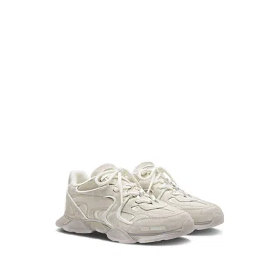 Axel Arigato Eris White Low Top Sneakers With Logo Patch On The Tongue In Leather And Fabric Woman