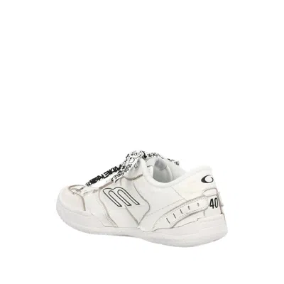 Balenciaga Women Hamptons Worn-out Leather Low-top Sneakers In Neutral