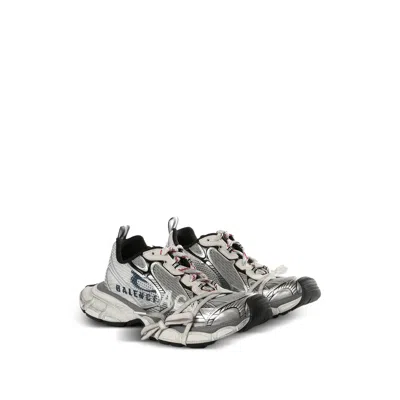 Balenciaga 3xl Split Logo Nylon And Mesh Sneakers In Multi