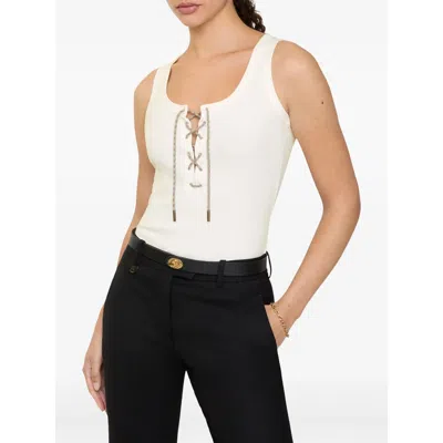 Burberry Adjustable-drawcord Tank Top In Neutral