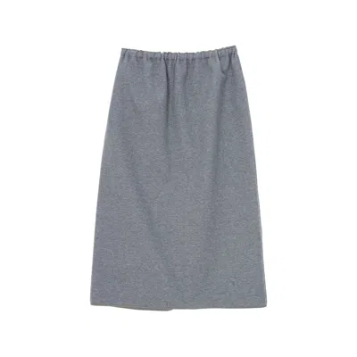 Carven Pull-on Midi Skirt In Gray