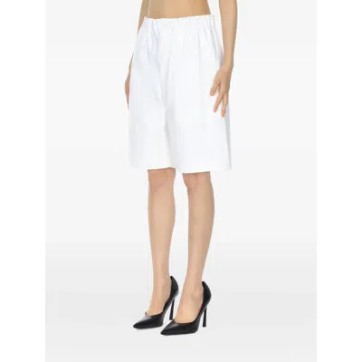 Carven Oversized Shorts In White