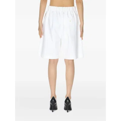 Carven Oversized Shorts In White