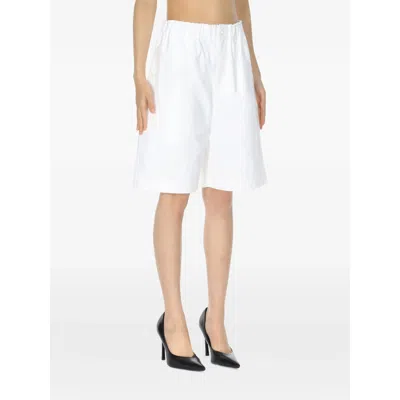 Carven Oversized Shorts In White