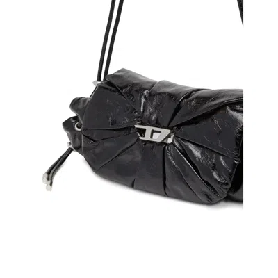 Diesel Cinch-d With Adjustable Strap And Drawstring Sides In Black