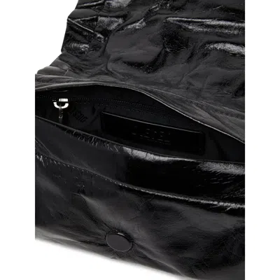 Diesel Cinch-d With Adjustable Strap And Drawstring Sides In Black