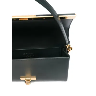 Dolce & Gabbana Marlene Rectangular Shoulder Bag Gold Tone Hardware In Orange