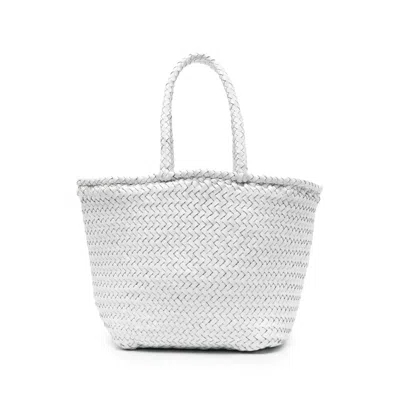 Dragon Diffusion Grace Small Leather Shoulder Bag In White