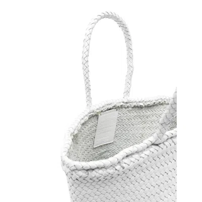 Dragon Diffusion Grace Small Leather Shoulder Bag In White