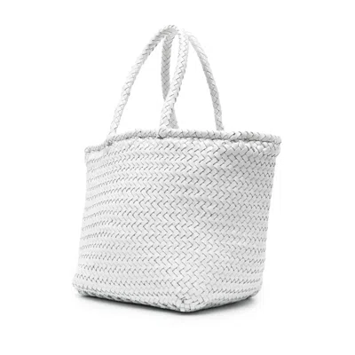 Dragon Diffusion Grace Small Leather Shoulder Bag In White