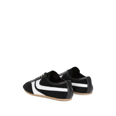 Dries Van Noten Sneakers Contrast Stitching Low Top Rubber Sole In Black
