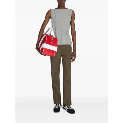 Dries Van Noten Sneakers Contrast Stitching Low Top Rubber Sole In Black