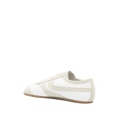 Dries Van Noten Leather Sneakers Low Profile Suede Panels Rubber Sole In Multi