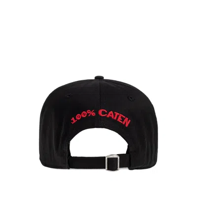 Dsquared2 Logo Patch Baseball Cap In Black