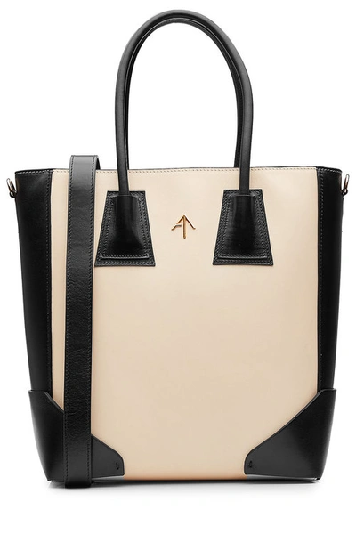 Manu Atelier Tote Bag In Scratch Proof Leather