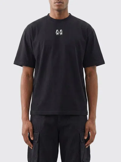 44 Label Group Centipede Graphic Black T-shirt With Iconic Logo In Black