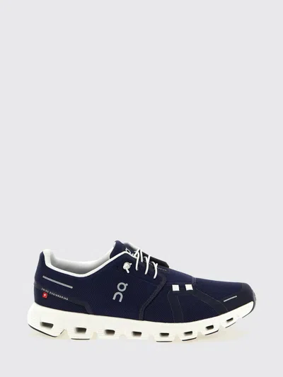 On Running Midnight White Polyester Cloud 6 Sneakers In Blue