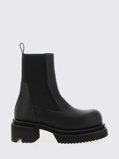 Rick Owens Black Ankle Boots In Black