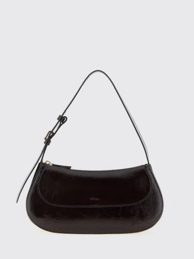 Mulberry Clovelly Shoulder Bag Adjustable Strap Design In Black
