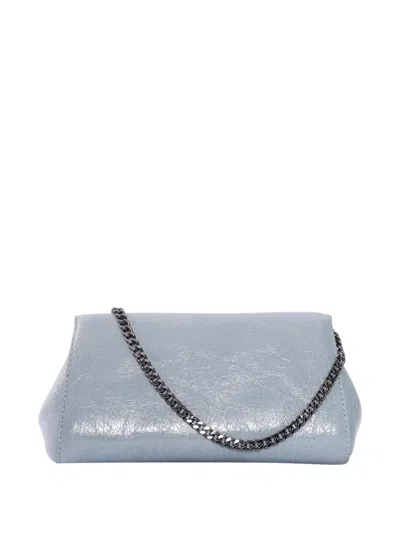 Orciani Blue Clutch Bag In Blue