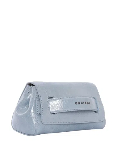 Orciani Blue Clutch Bag In Blue