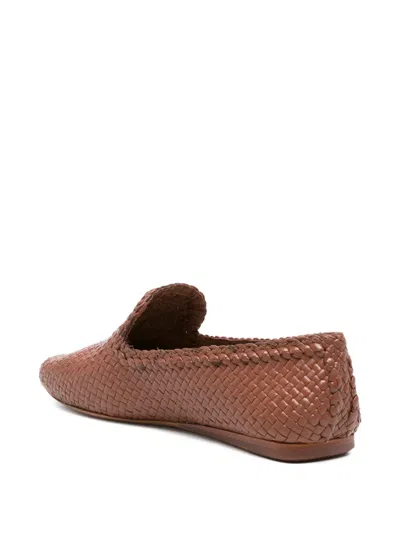 Dragon Diffusion Woven Loafers In Brown