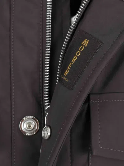 Moorer Buttoned Pocket Jacket In Black