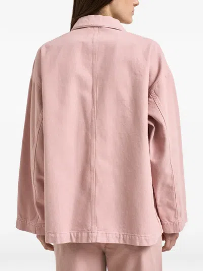 Weekend Max Mara Patch Pocket Coat In Pink
