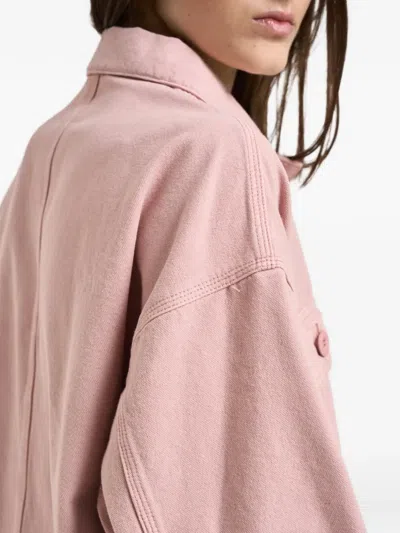 Weekend Max Mara Patch Pocket Coat In Pink