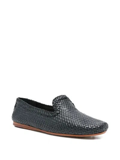 Dragon Diffusion Woven Loafers In Blue