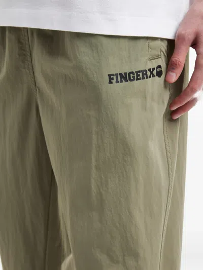 Fingercroxx Drawstring Logo-detail Track Pants In Multi