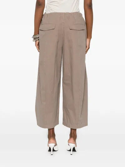 Entire Studios Drawstring Culottes Trousers In Neutral