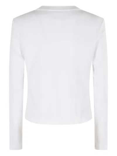 Erika Cavallini Long-sleeve Cropped Top In White